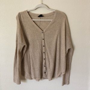 Urban Outfitters Out From Under Waffle Knit Top
